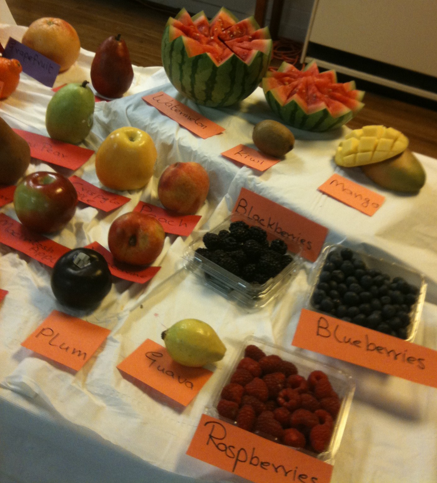 Fresh Fruit and Vegetable Display at SAISD